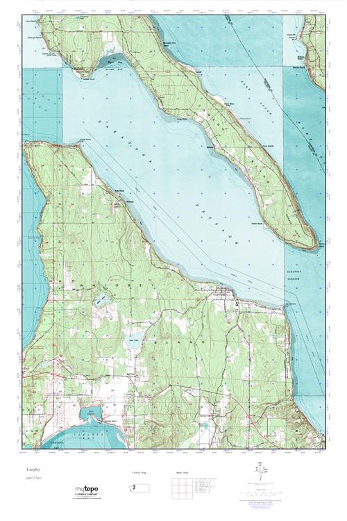 MyTopo Langley, Washington USGS Quad Topo Map