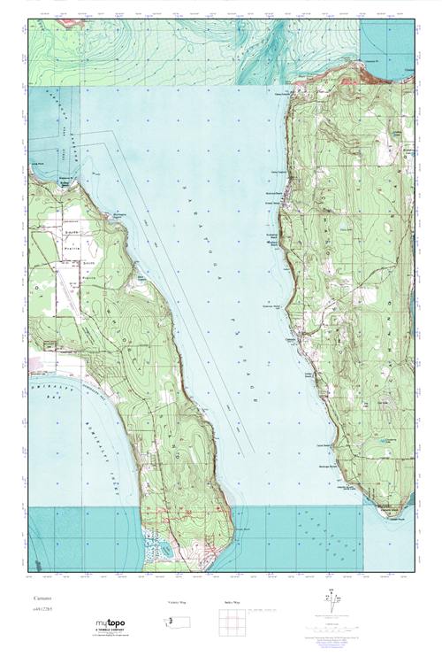 MyTopo Camano, Washington USGS Quad Topo Map