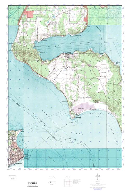 MyTopo Coupeville, Washington USGS Quad Topo Map