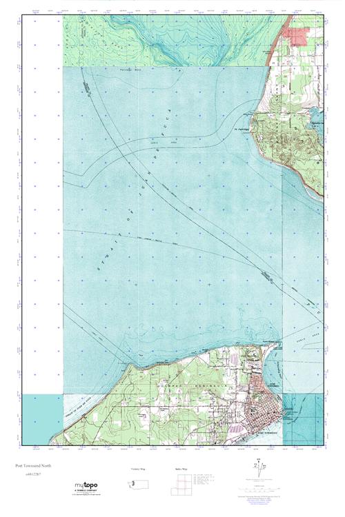 MyTopo Port Townsend North, Washington USGS Quad Topo Map