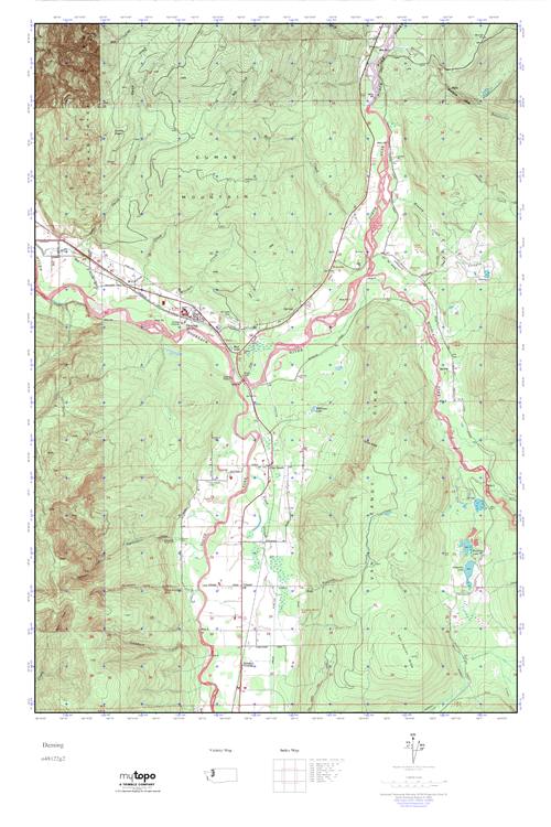 MyTopo Deming, Washington USGS Quad Topo Map