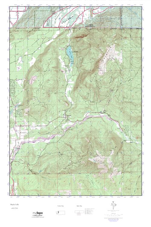 MyTopo Maple Falls, Washington USGS Quad Topo Map