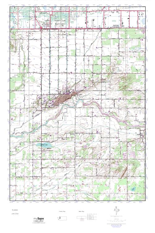 MyTopo Lynden, Washington USGS Quad Topo Map