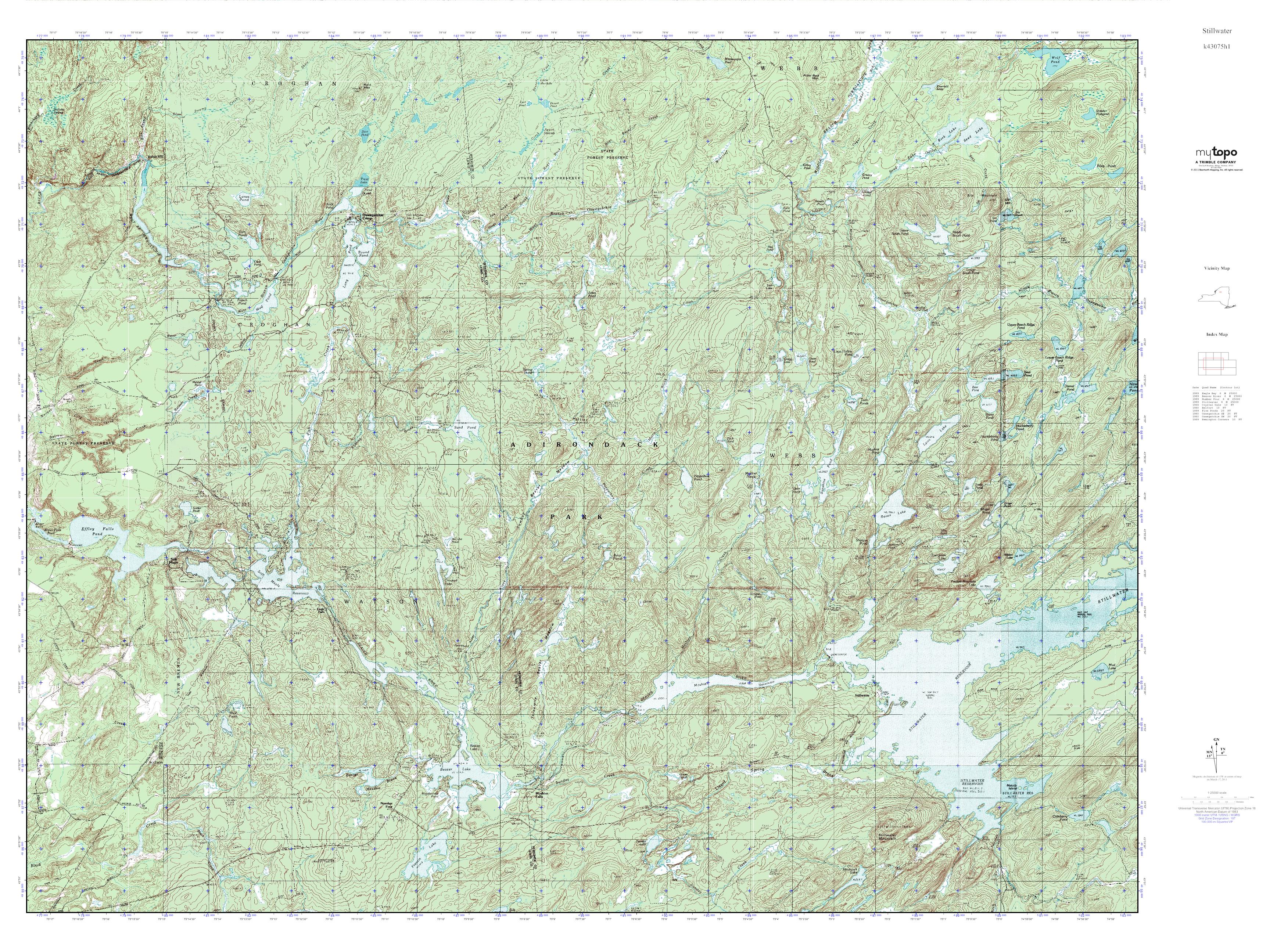 MyTopo Stillwater, New York USGS Quad Topo Map