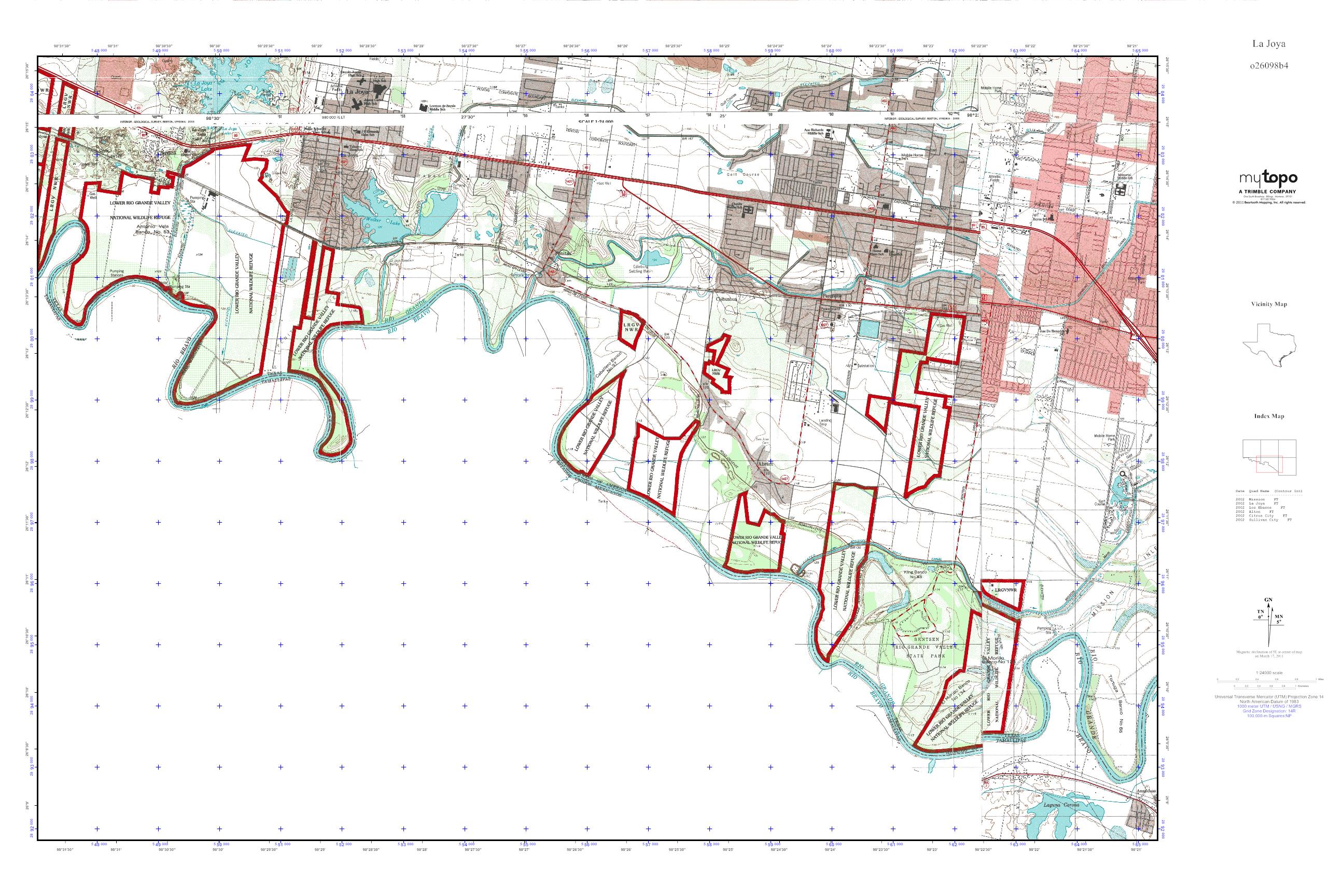 MyTopo La Joya, Texas USGS Quad Topo Map