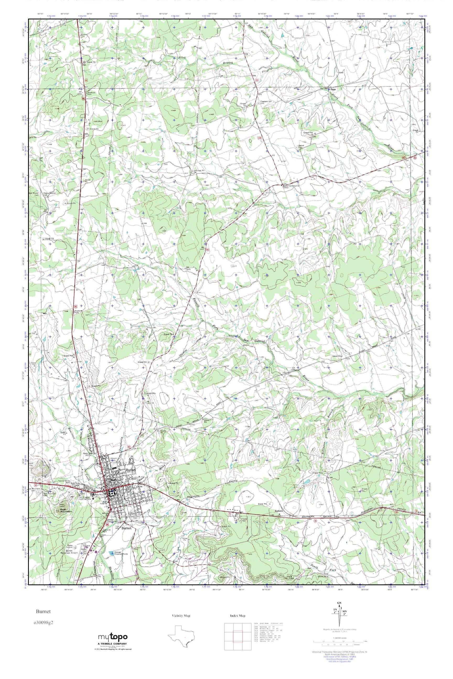 MyTopo Texas USGS Quad Topo Map