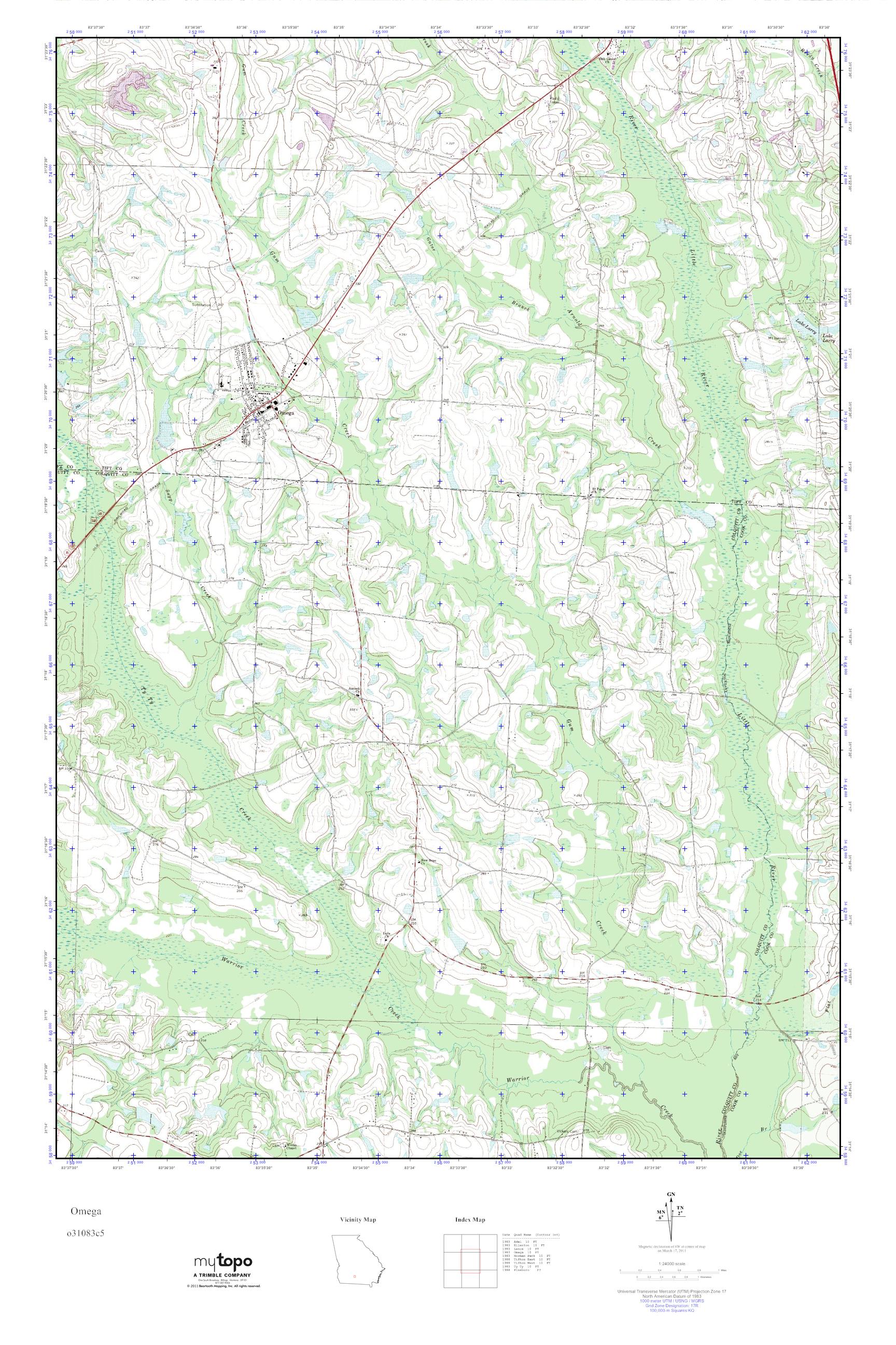 MyTopo Omega, USGS Quad Topo Map