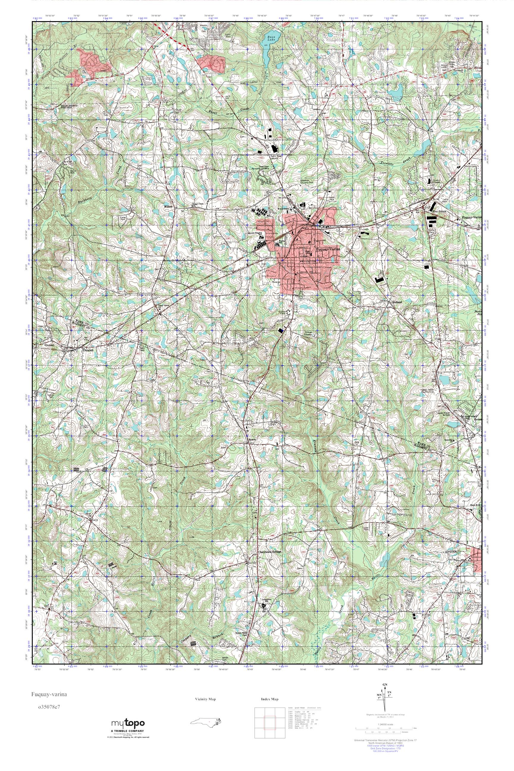 Fuquay Varina Nc Zip Code Map - Map
