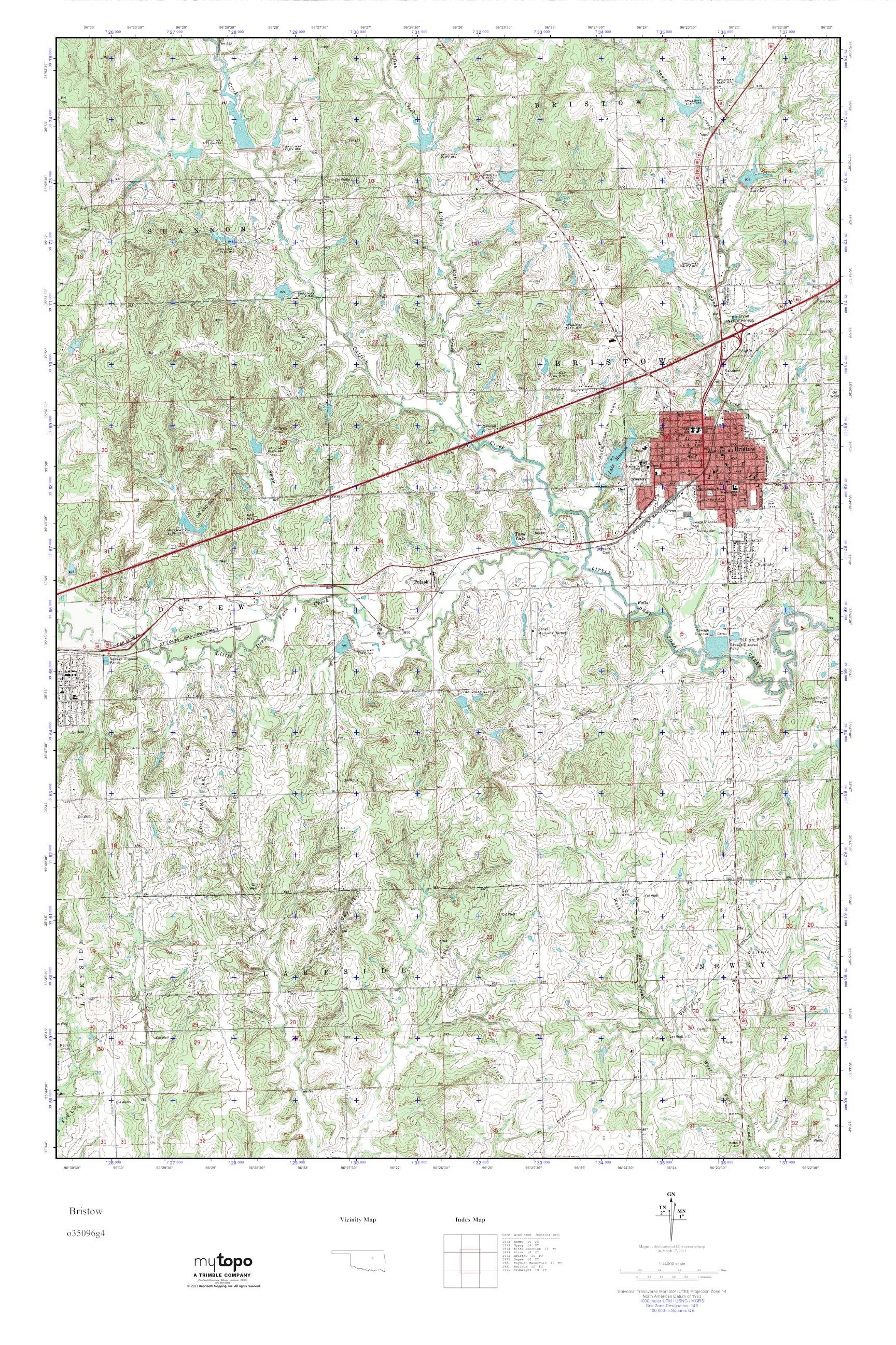 Bristow Oklahoma Area Map More vrogue.co