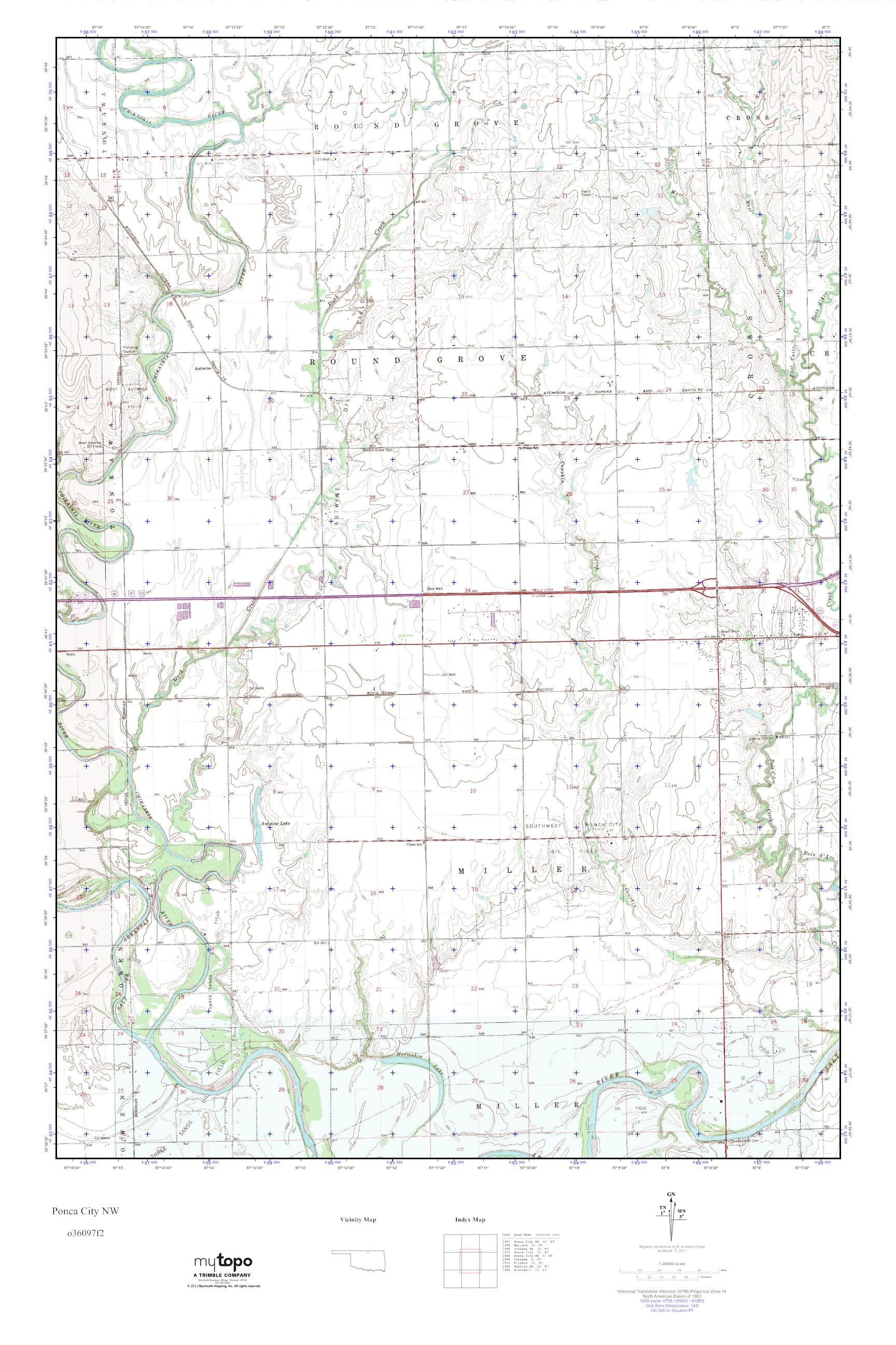 Ponca City Ok Zip Code Map United States Map