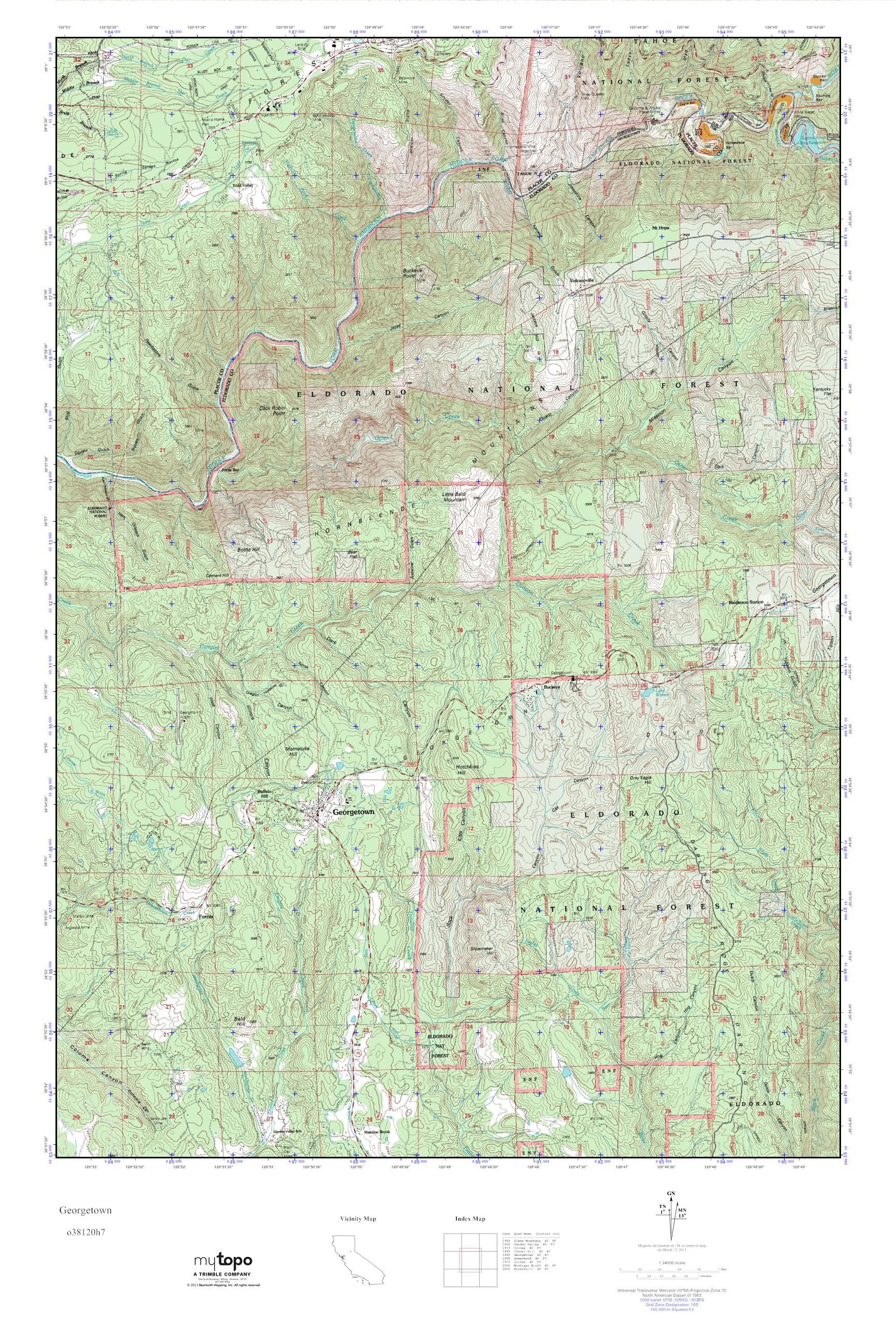MyTopo California USGS Quad Topo Map