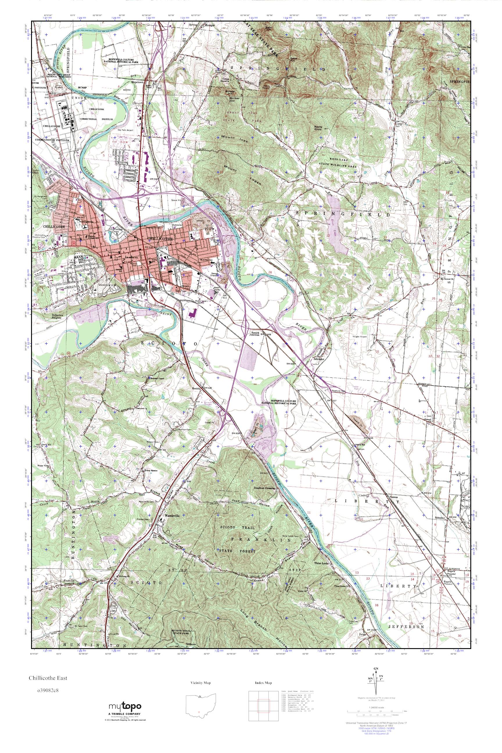 chillicothe-ohio-zip-code-map-map