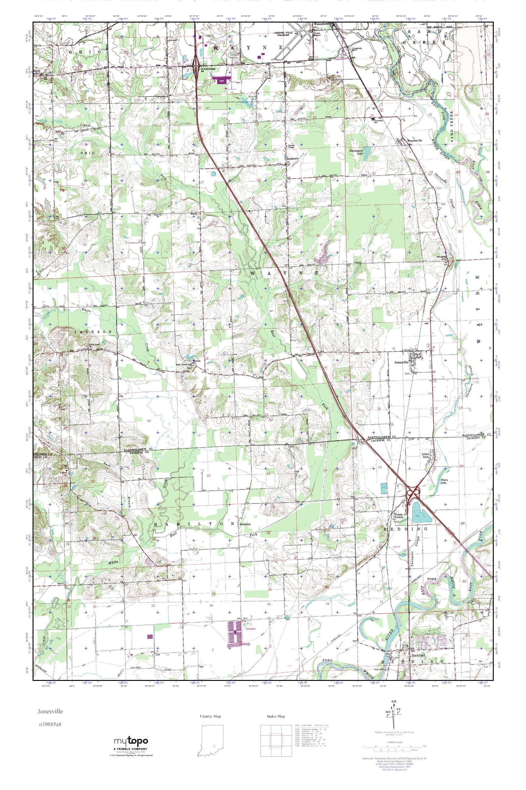 Bartholomew county indiana usgs topographic maps on cd dcavilol