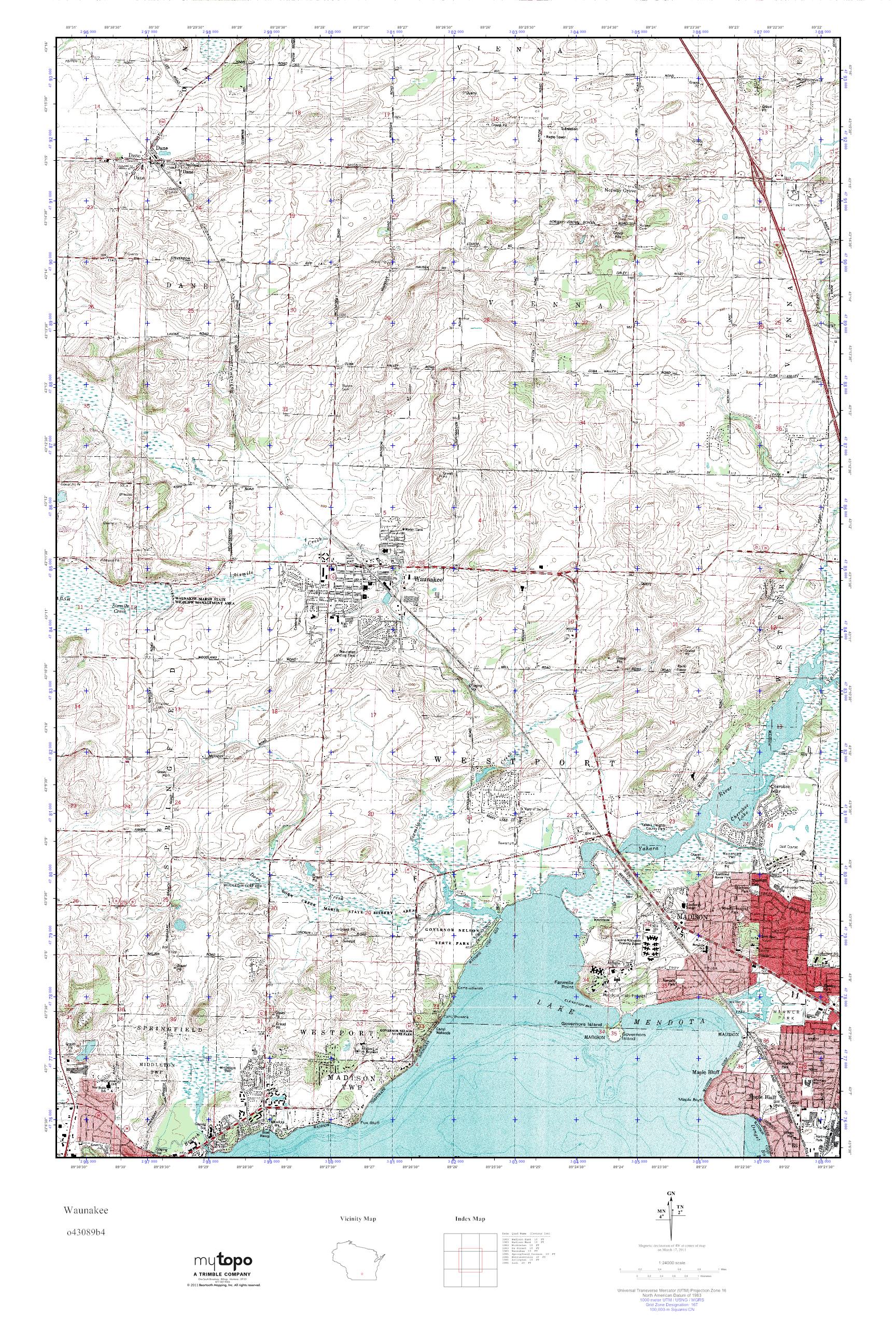 Waunakee Wi Zip Code Map United States Map