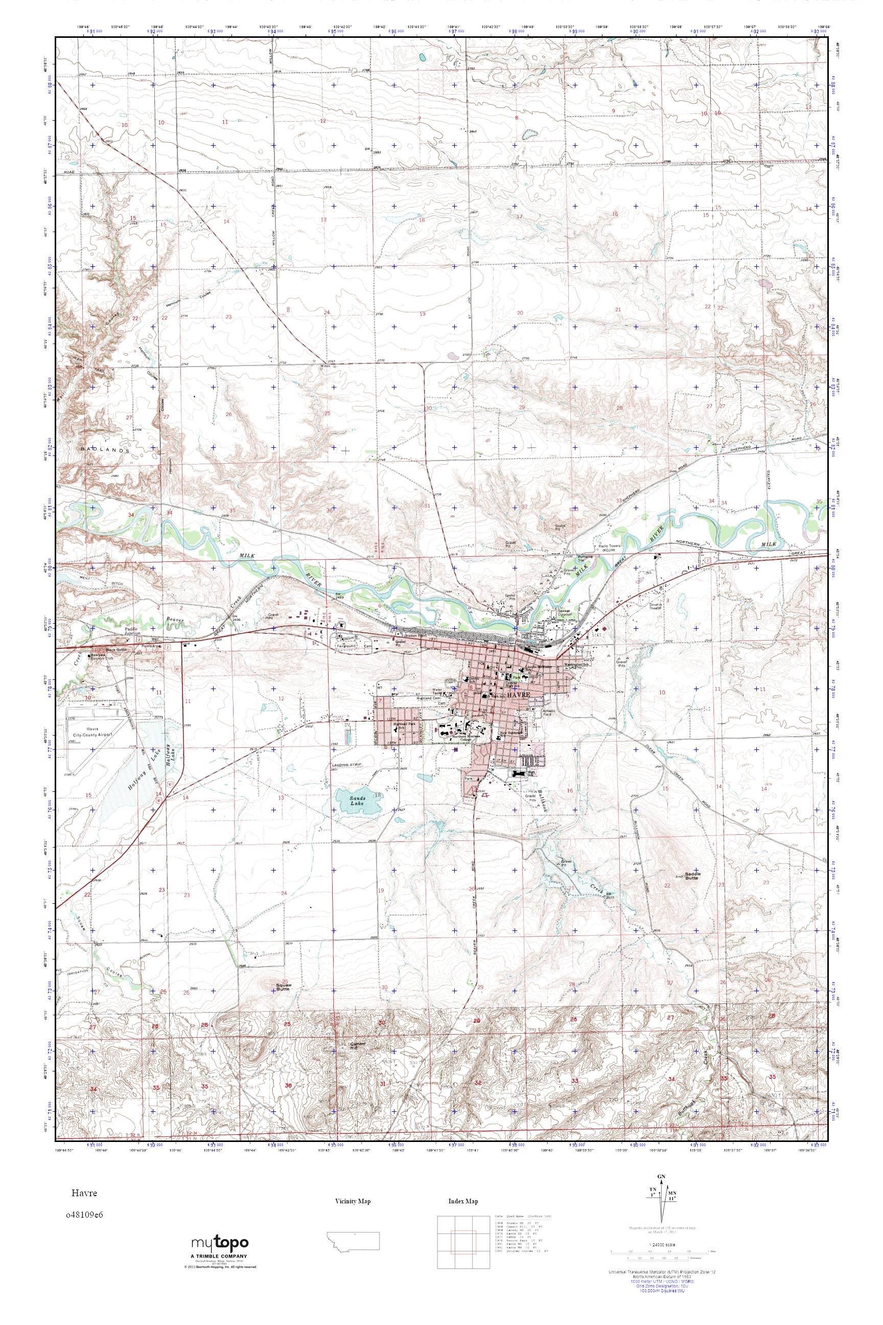 Zoning Map Of Havre Montana