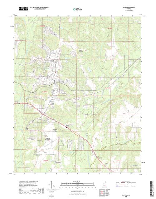 MyTopo Daleville, Alabama USGS Quad Topo Map