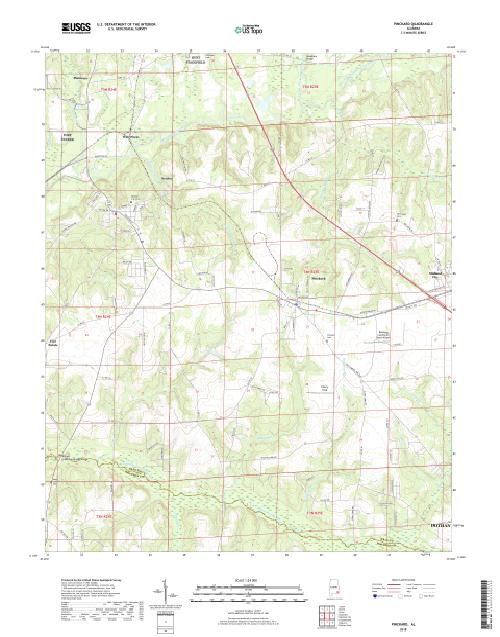 MyTopo Pinckard, Alabama USGS Quad Topo Map