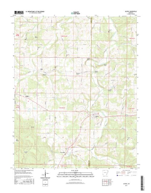 MyTopo Alpena, Arkansas USGS Quad Topo Map