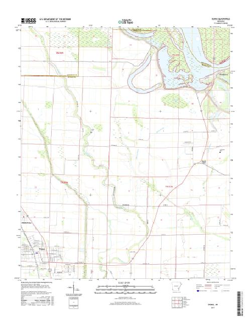 MyTopo Dumas, Arkansas USGS Quad Topo Map