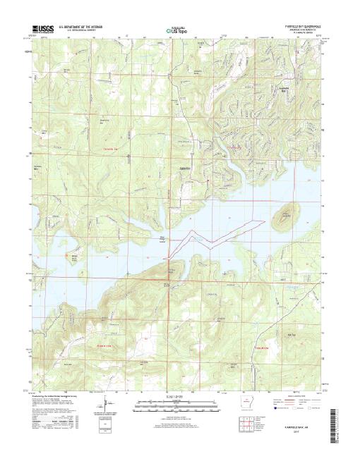 MyTopo Fairfield Bay, Arkansas USGS Quad Topo Map