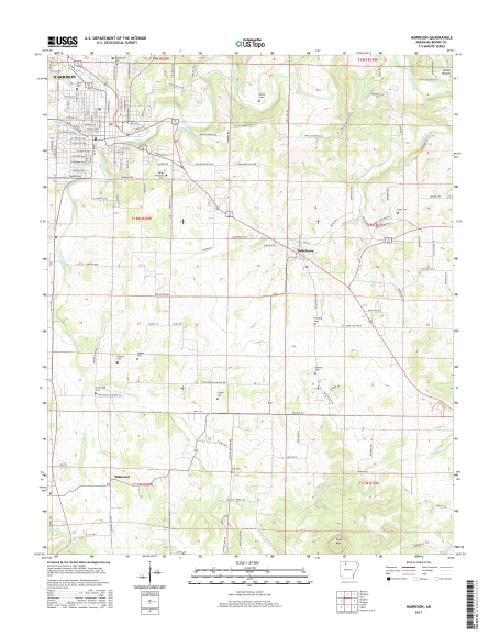 MyTopo Harrison, Arkansas USGS Quad Topo Map