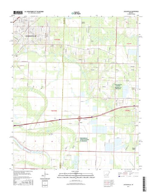 MyTopo Jacksonville, Arkansas USGS Quad Topo Map