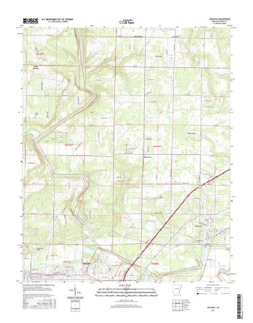 MyTopo Judsonia, Arkansas USGS Quad Topo Map