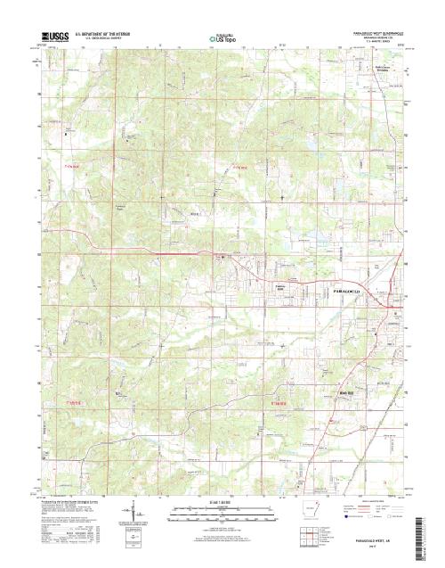MyTopo Paragould West, Arkansas USGS Quad Topo Map