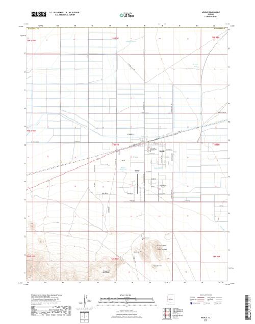 MyTopo Aguila, Arizona USGS Quad Topo Map