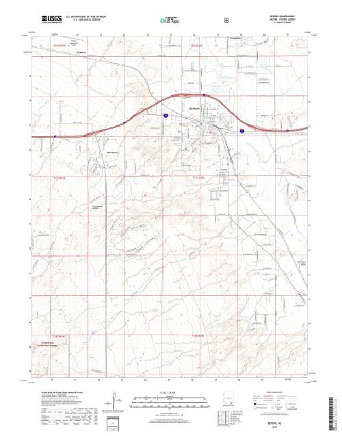 MyTopo Benson, Arizona USGS Quad Topo Map