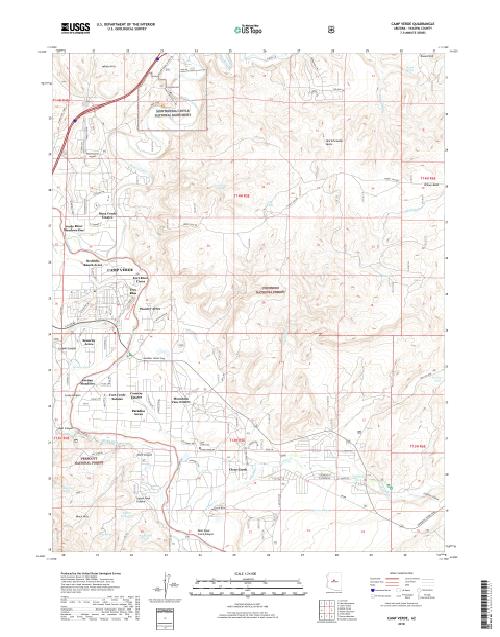 MyTopo Camp Verde, Arizona USGS Quad Topo Map