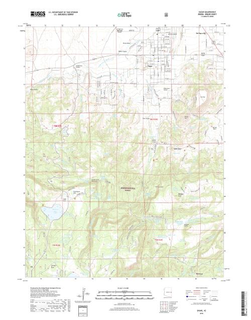 MyTopo Eagar, Arizona USGS Quad Topo Map