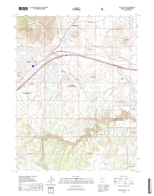 MyTopo Flagstaff East, Arizona USGS Quad Topo Map