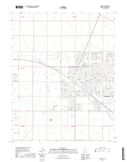 MyTopo Maricopa, Arizona USGS Quad Topo Map