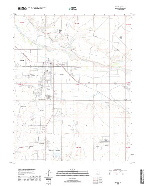 MyTopo Safford, Arizona USGS Quad Topo Map