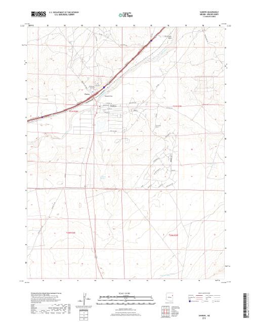 MyTopo Sanders, Arizona USGS Quad Topo Map