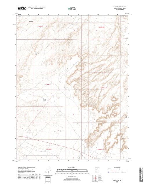 MyTopo Tuba City SE, Arizona USGS Quad Topo Map