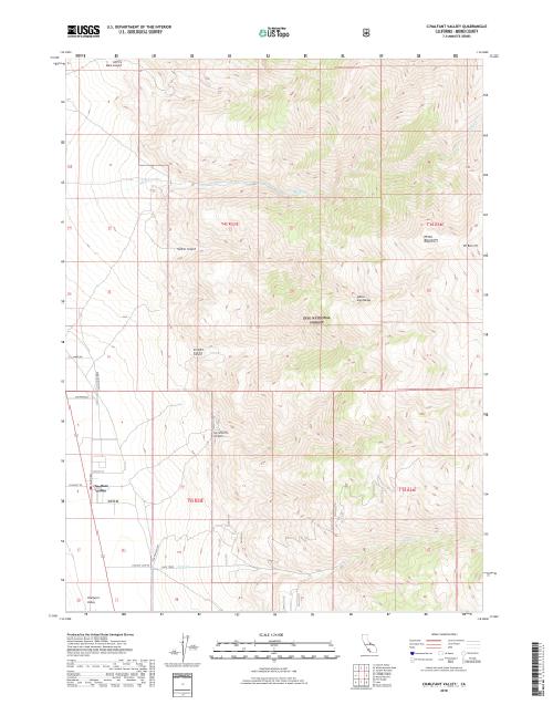 MyTopo Chalfant Valley, California USGS Quad Topo Map