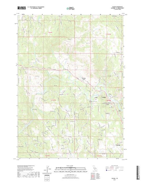 MyTopo Coloma, California USGS Quad Topo Map