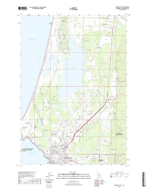 MyTopo Crescent City, California USGS Quad Topo Map