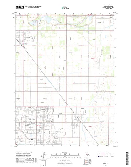 MyTopo Denair, California USGS Quad Topo Map