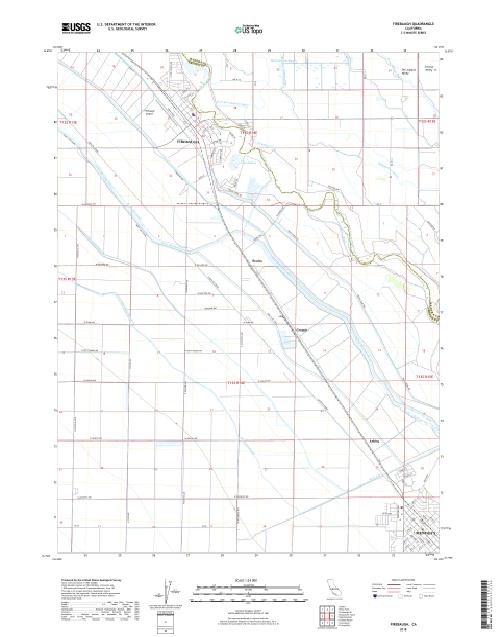 MyTopo Firebaugh, California USGS Quad Topo Map