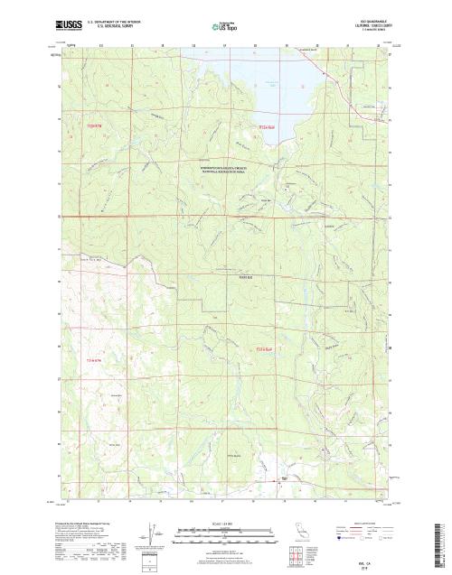 MyTopo Igo, California USGS Quad Topo Map