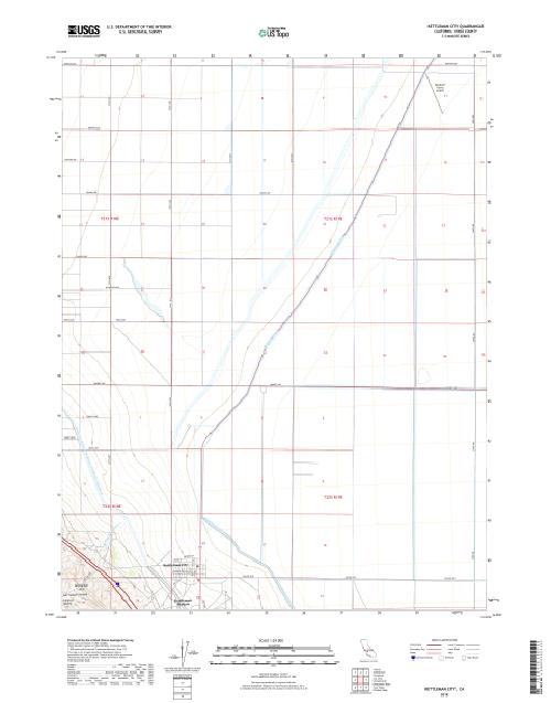 MyTopo Kettleman City, California USGS Quad Topo Map