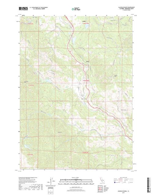 MyTopo Laughlin Range, California USGS Quad Topo Map