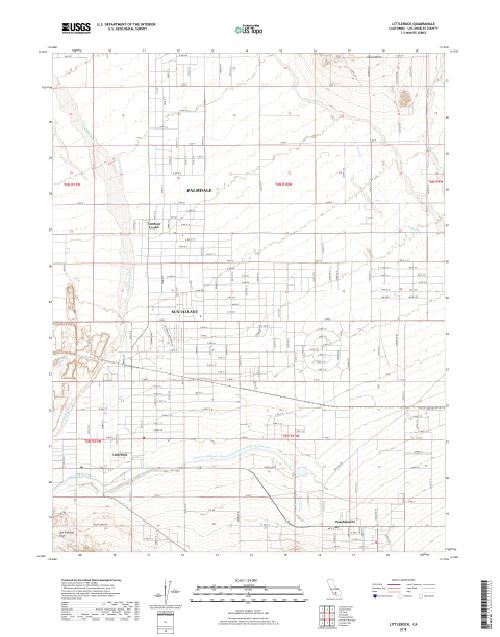 MyTopo Littlerock, California USGS Quad Topo Map