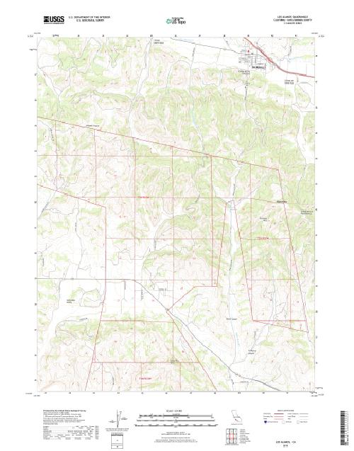 MyTopo Los Alamos, California USGS Quad Topo Map
