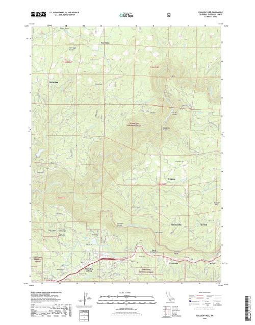 MyTopo Pollock Pines, California USGS Quad Topo Map