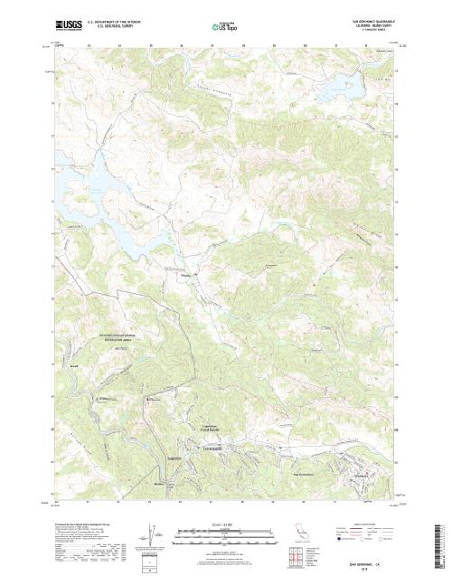 MyTopo San Geronimo, California USGS Quad Topo Map