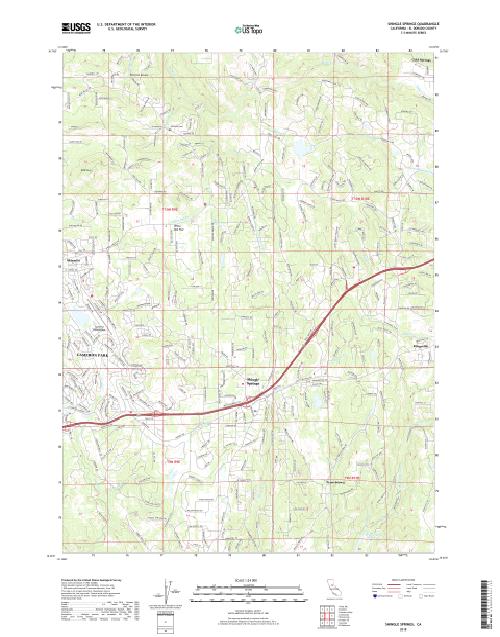 MyTopo Shingle Springs, California USGS Quad Topo Map